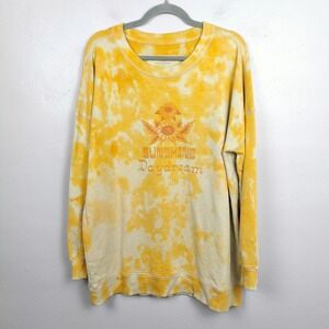 Anthropologie Sun Keep Sunshine Daydream Sweatshirt Womens Medium Yellow Tie Dye